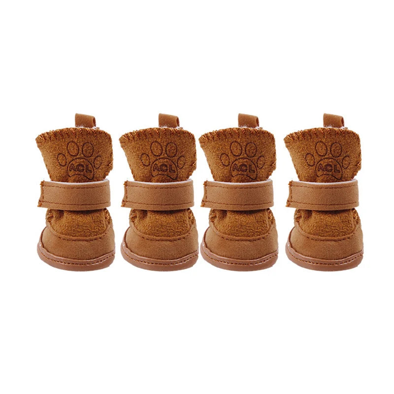 Best Selling Warm Winter Pet Shoes for Small Dogs Non-Slip Dog Cat Snow Boots Chihuahua Shih Tzu Shoes Mascotas Zapatos Perro