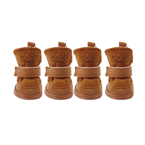 Best Selling Warm Winter Pet Shoes for Small Dogs Non-Slip Dog Cat Snow Boots Chihuahua Shih Tzu Shoes Mascotas Zapatos Perro