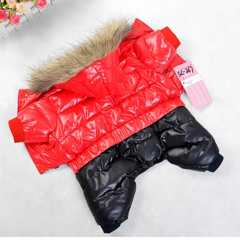 Winter Pet Dog Clothes Thicken Warm Jacket for Small Large Dogs Waterproof Puppy Pet Coat Chihuahua Pug French Bulldog Clothing