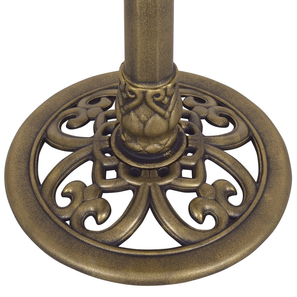 Vogelfutterstation Vogel Feeder Futterstation Vogelfutterspender Stand 50 X 76 Cm Bronze