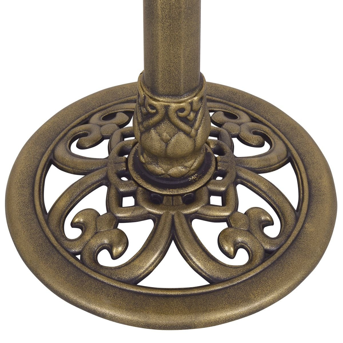 Vogelfutterstation Vogel Feeder Futterstation Vogelfutterspender Stand 50 X 76 Cm Bronze