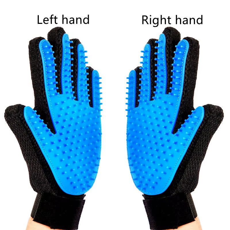 Fashion Rubber Pet Bath Brush Environmental Protection Silicone Glove for Pet Massage Pet Grooming Glove Dogs Cats Pet Supplies