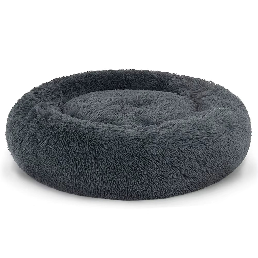 Pet Dog Bed Super Soft Kennel round Fluffy Cat House Warm Indoor Comfortable Sleeping Cushion Mat Sofa Washable Puppy Long Plush