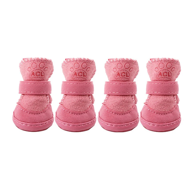 Best Selling Warm Winter Pet Shoes for Small Dogs Non-Slip Dog Cat Snow Boots Chihuahua Shih Tzu Shoes Mascotas Zapatos Perro
